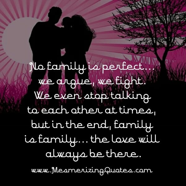 No Family is Perfect