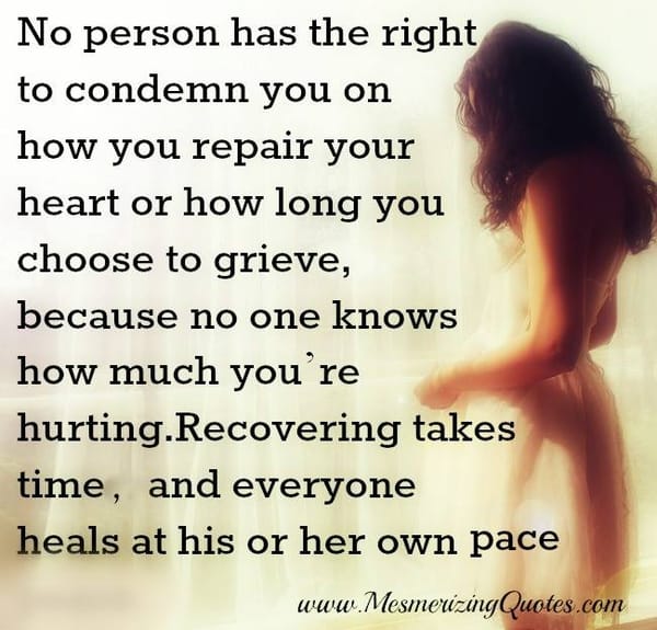 No one knows how much you’re hurt