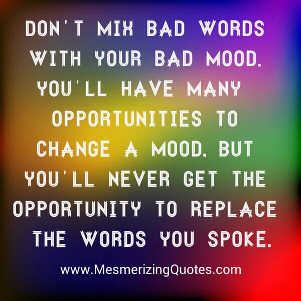 Words are like arrows
