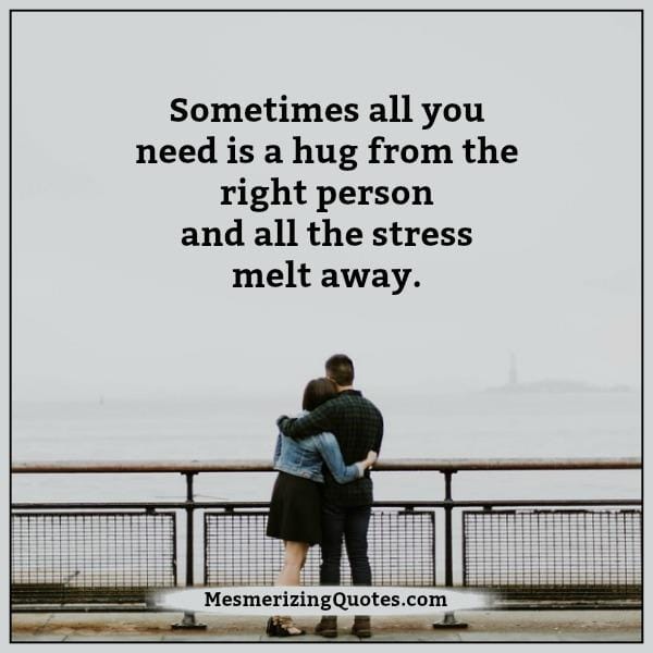 How all the stress melt away?