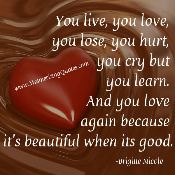 Love is Beautiful when it's Good