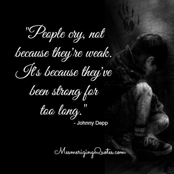 Why people usually cry?