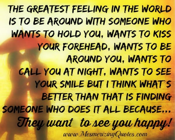 The greatest feeling in the world