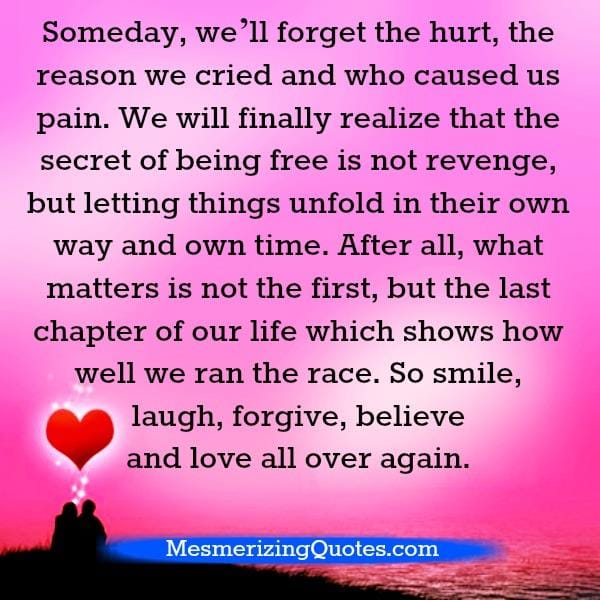The last chapter of our life