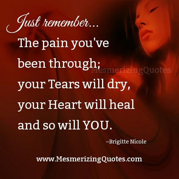The Pain that you have been through