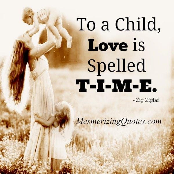 To a Child, How Love is spelled?