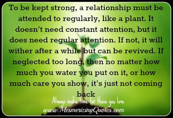 Always make time for those you love
