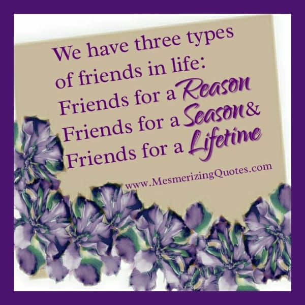 We have three types of friends of friends in life