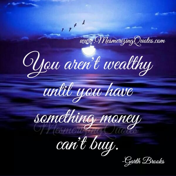 What money can't buy?