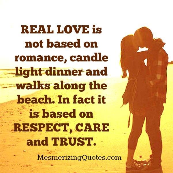 What Real Love is based on?