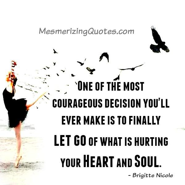 When something is hurting your heart & soul
