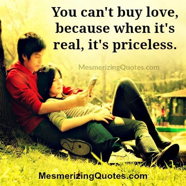 You can't buy true love
