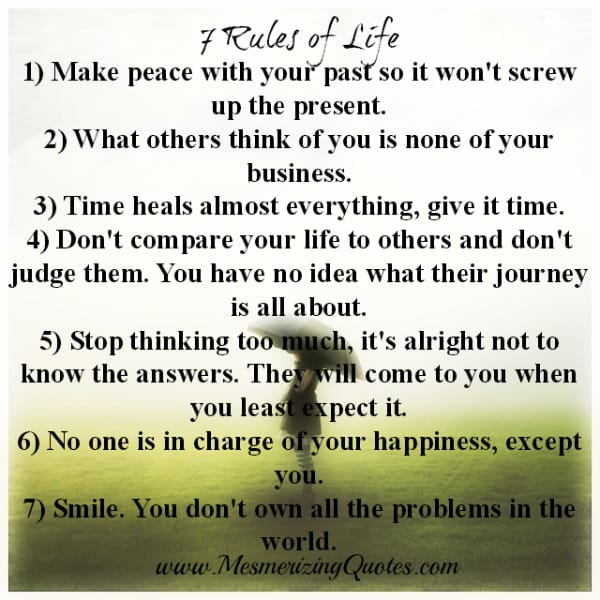 7 Rules of Life