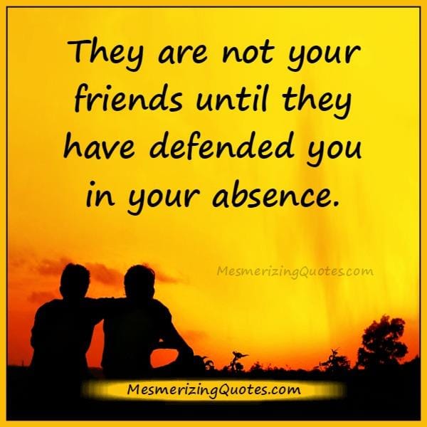 How to know your true friend?