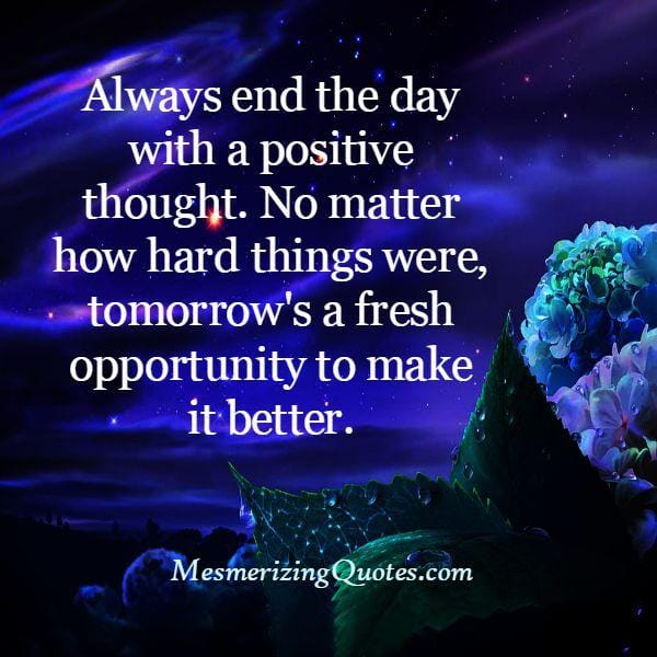 No matter how hard things were
