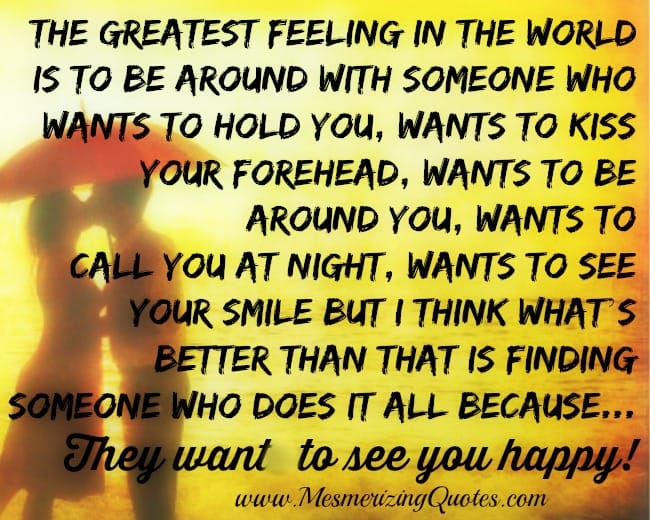 The greatest feeling in the world